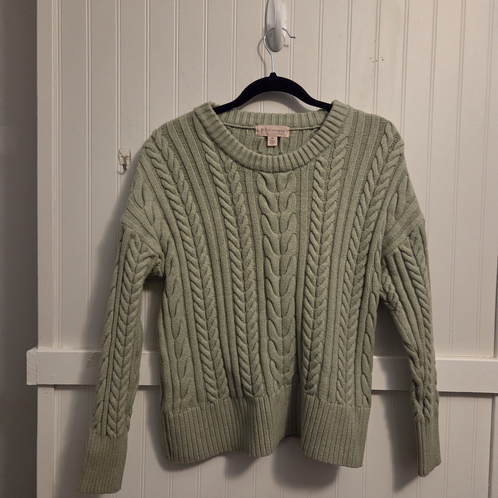 Philosophy Sage Cable Knit Sweater